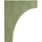Ekena Millwork 3 1/2"W x 8"D x 10"H Clarksville Wood Vintage Decor Bracket, Restoration Green BKTWD04X08X10CVGR - alternate 3